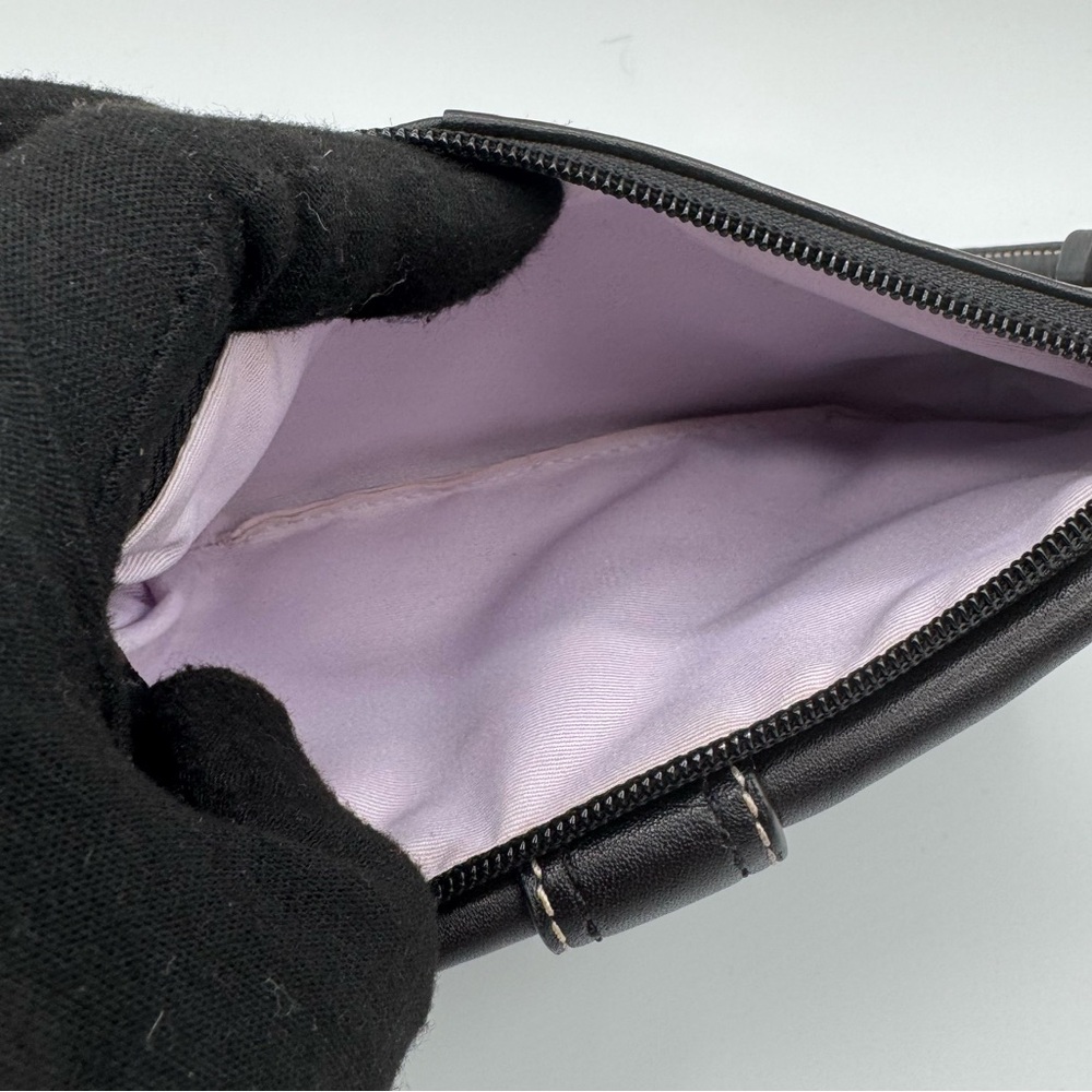 Coach Black SOHO Leather Wristlet with Buckle Detail | Very Good Condition - Picture 10 of 11